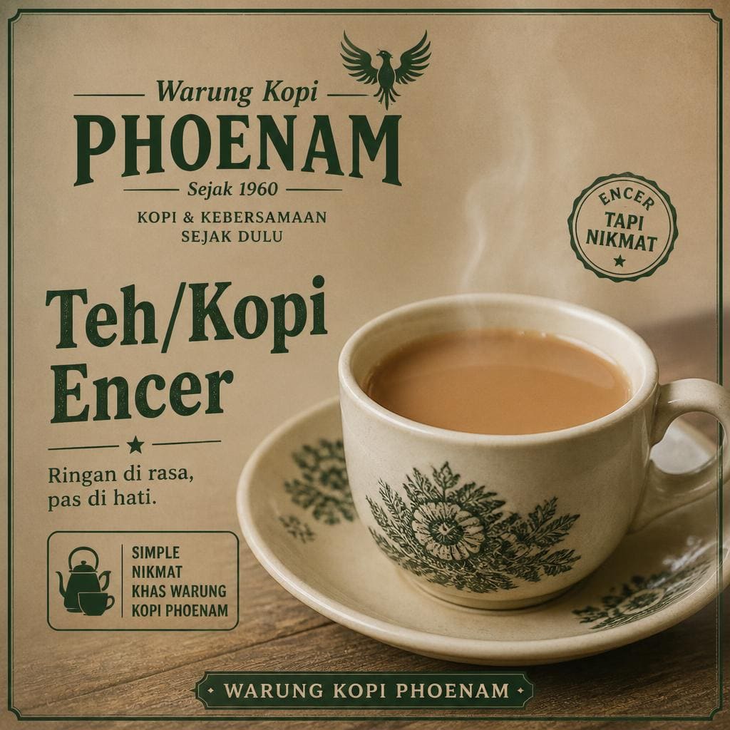 Teh Kopi Encer Warkop Phoenam